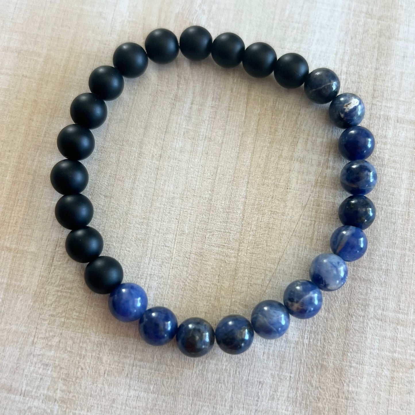 Sodalite & Onyx Bracelet