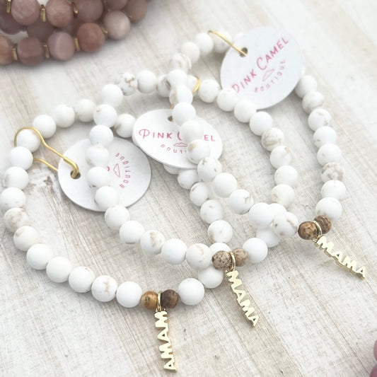 Howlite 'Mama' Bracelet