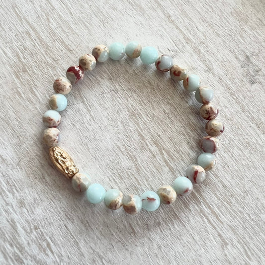 Imperial Jasper Mary Bracelet