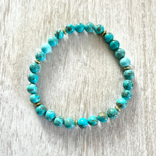 Genuine Blue Turquoise Bracelet